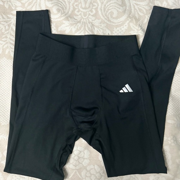 Adidas Men's Black and Gray Joggers - Picture 2 of 3